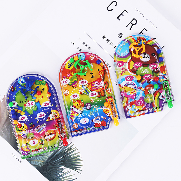 Plastic student intelligence pinball maze, mini house, pinball tray, cartoon pinball tray, intelligence children's toy ground full figure