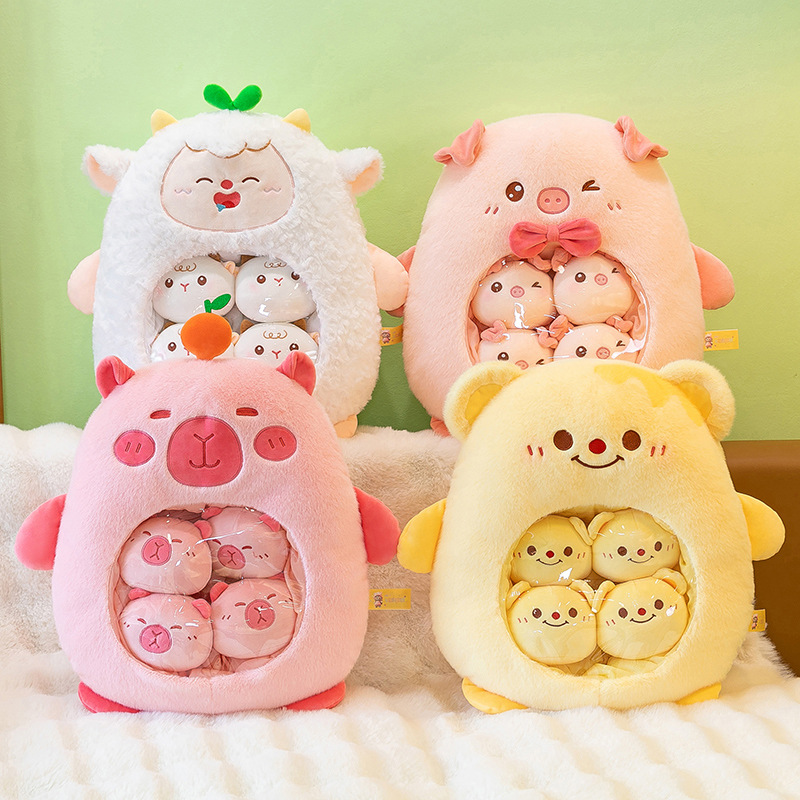 Authentic cute Capibara capybara snacks, throw pillows, dolls, claw machines, stuffed dolls, girls' and children's gifts full figure