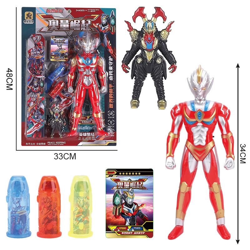Free shipping of genuine children's transformable toys, weapon shooting models, bookstore, grocery store, farmers' market matching toys details Picture