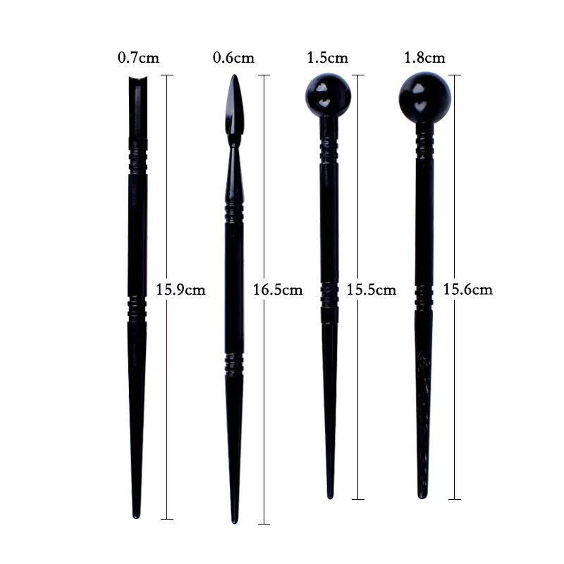 Cross-border Amazon Clay Tools 26-piece set, soft plastic clay pottery tools, auxiliary shot rods, polka dots, drill pens details Picture