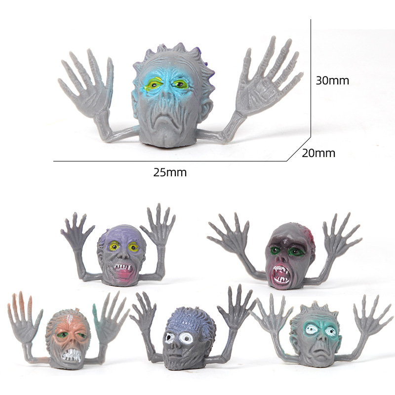 Creative finger puppet toys, Halloween party doll games, zombie prank finger fun toys wholesale Item Picture
