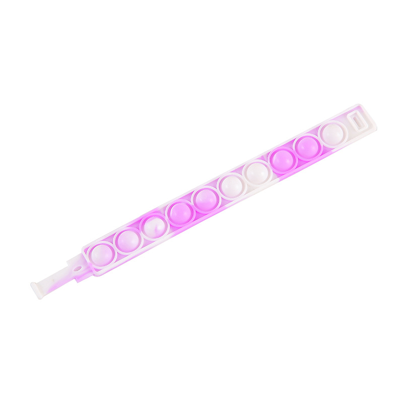 Rat Killer Pioneer Wristband, Finger Bubble Press Fun Silicone Stress-relieving Wristband, Stress-relieving Wristband, Rainbow Wristband Item Picture