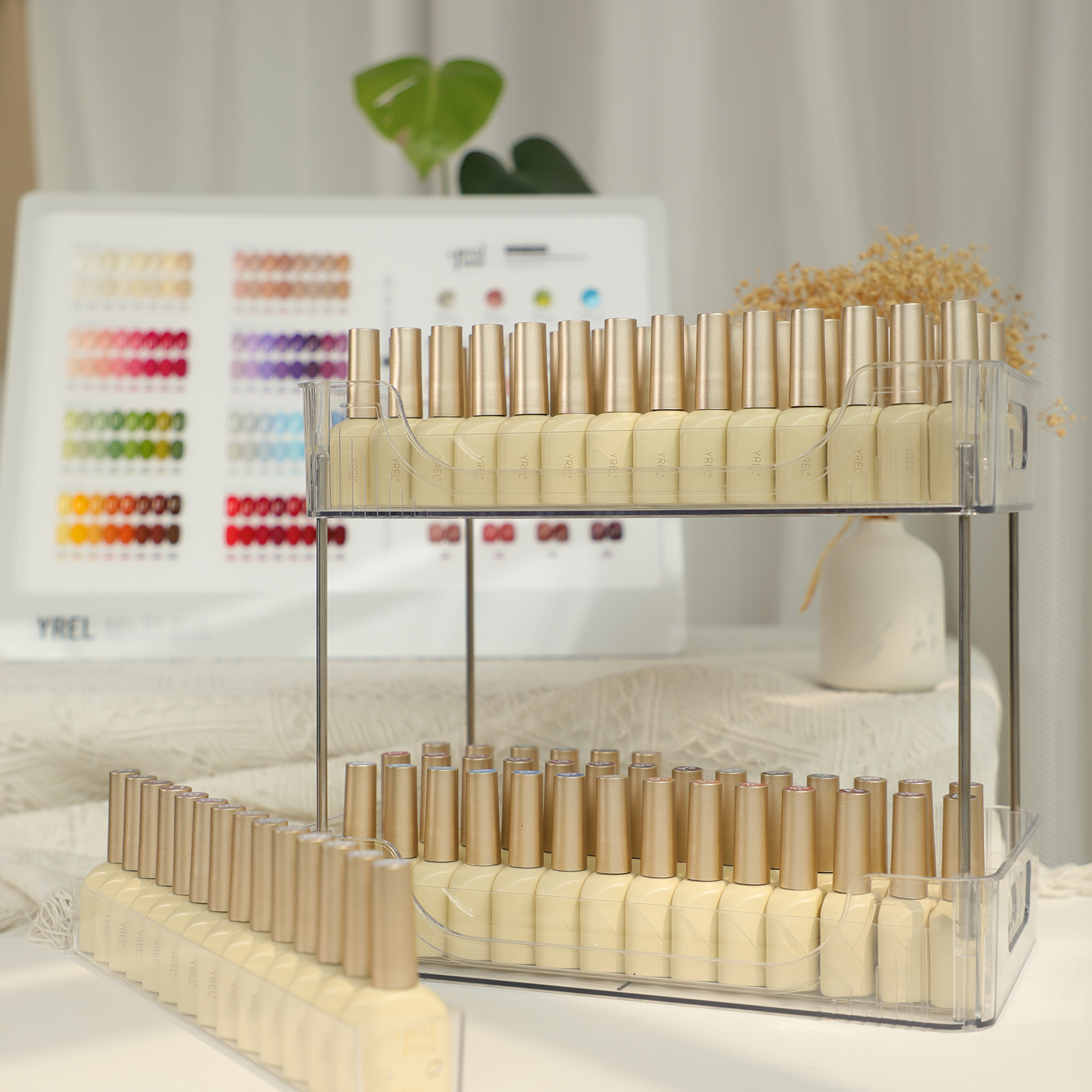 美甲加油胶高流平指甲油胶2025年新款秋冬网红显白奶白色美甲店专用一套白底实物图