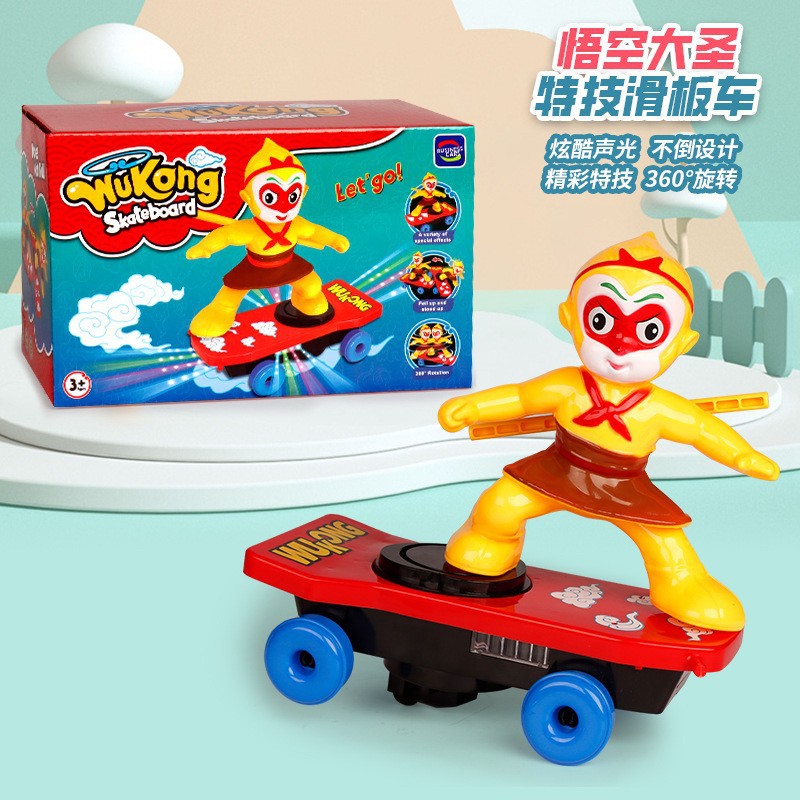 The same Spider-Man stunt scooter as Douyin, featuring electric and colorful stunts that won't fall Spider-Man, supports drop shipping Application Scenario