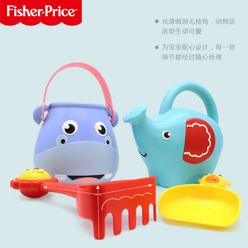 Chen Tai Children's beach toys: Sand-digging, sand-playing, Cassia seed tools, water play, snow play carts, plastic shovel sets Item Picture
