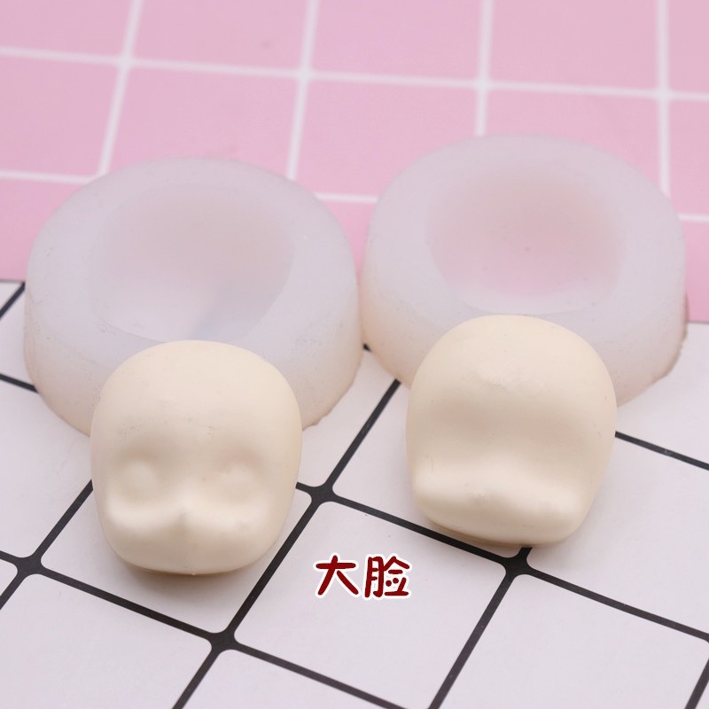 Ultra-light clay face mold, universal Q-version silicone face mask, steamed bun face mold, mantou face mold, diy clay figure face Application Scenario