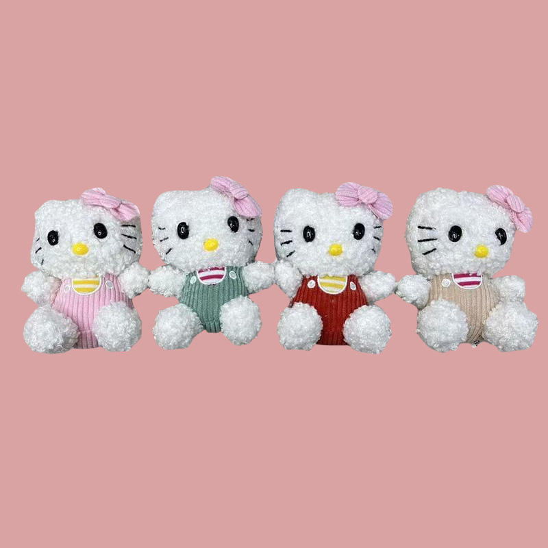 毛绒玩具kt猫动物纪念品绒立方公仔挂件ins创意玩偶卡通周边挂件毛绒公仔挂件钥匙扣布偶挂件可爱装饰礼物夹娃娃机厂家直销