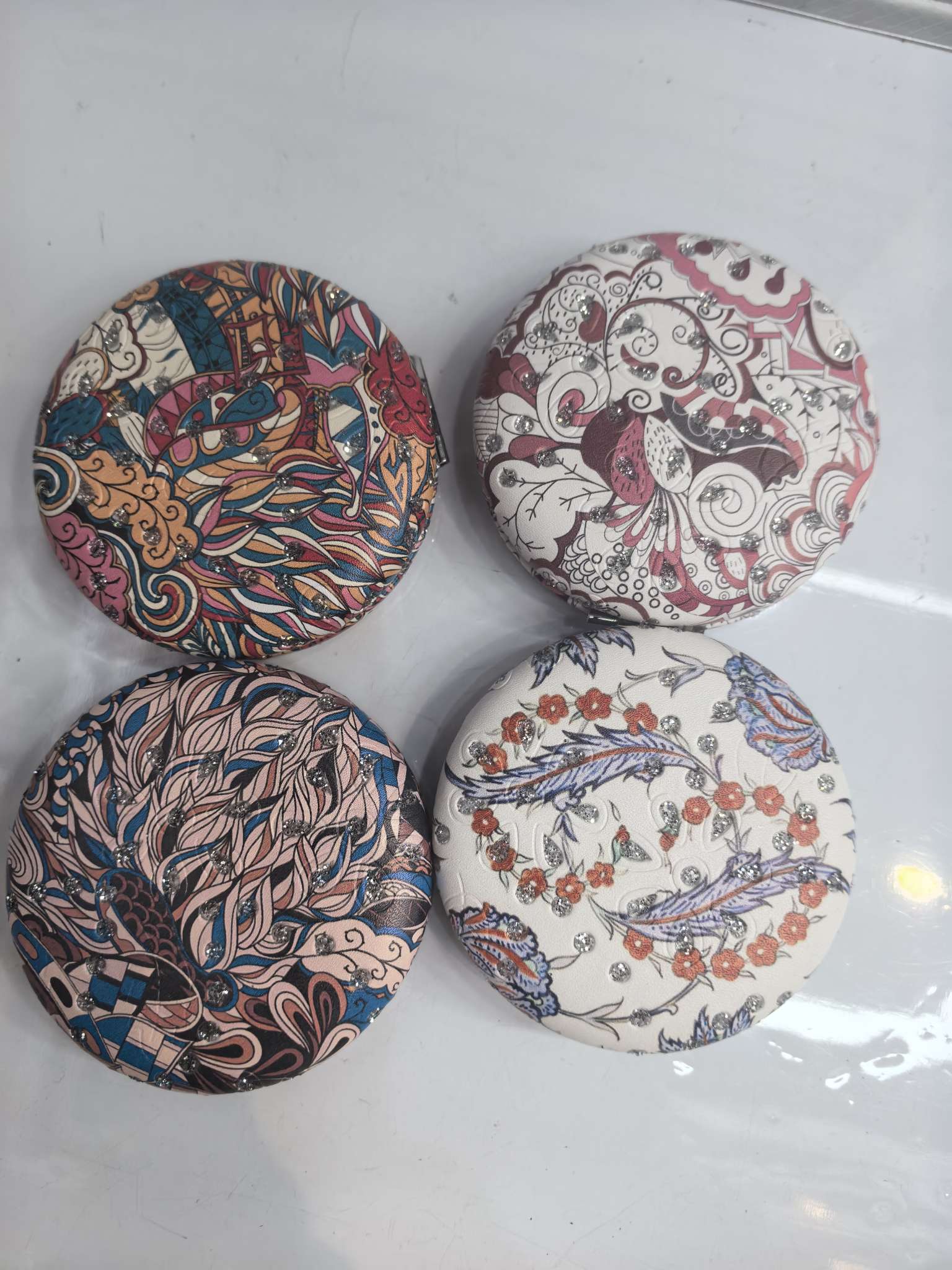 进口日用化妆镜便携口袋镜镜子A013高清便携化妆镜子小巧随身美妆工具