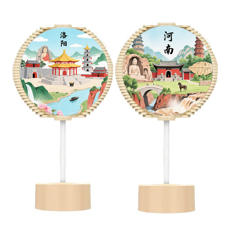 Creative scenic area Xi 'an Tang Dynasty Ever-Bright City, Rotating lollipops, stress-relieving and educational children's toys, cultural and creative toys wholesale Specification drawing