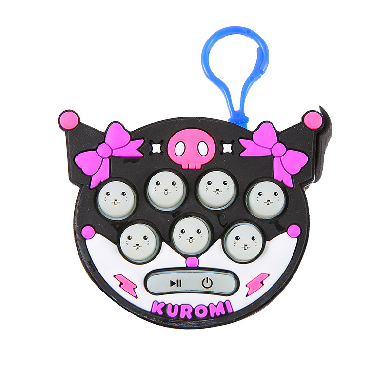 Cross-border mini Whack-a-Mole Cartoon handheld game console, Click and Play, Stress relief, Puzzle and fun keychain toy Item Picture
