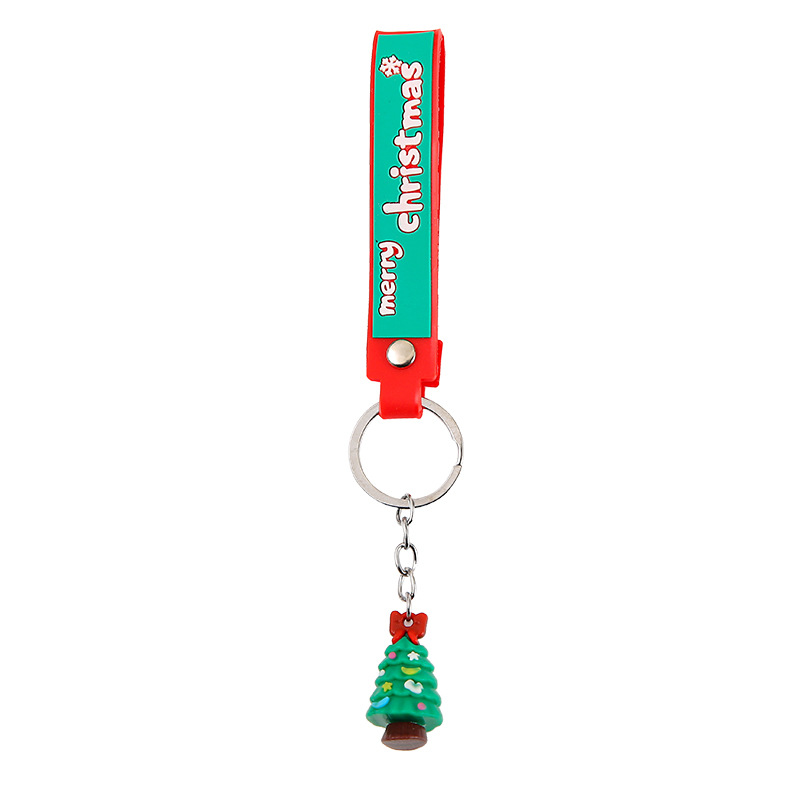 Christmas keychain pendants, creative Christmas key chains, Santa Claus Christmas tree small gifts, kindergarten prizes Item Picture