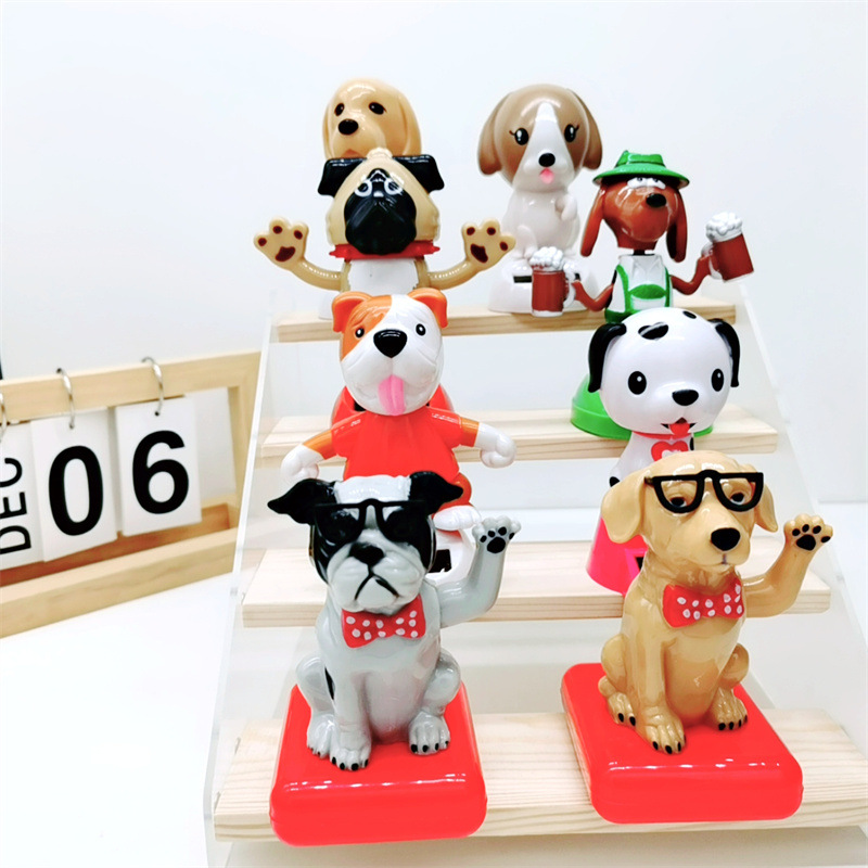 Cross-border car accessories, resin interior decorations, solar dog interior ornaments, shaking and waving dolls are selling well Item Picture