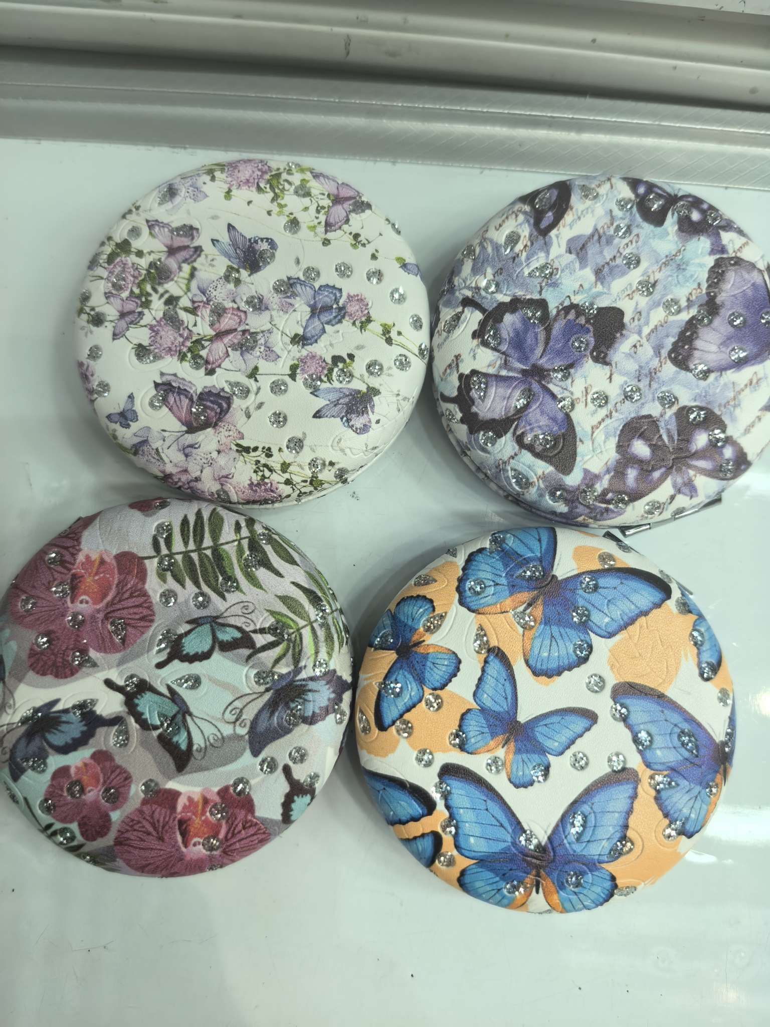 进口日用化妆镜便携口袋镜镜子A013时尚轻巧旅行便携化妆镜子