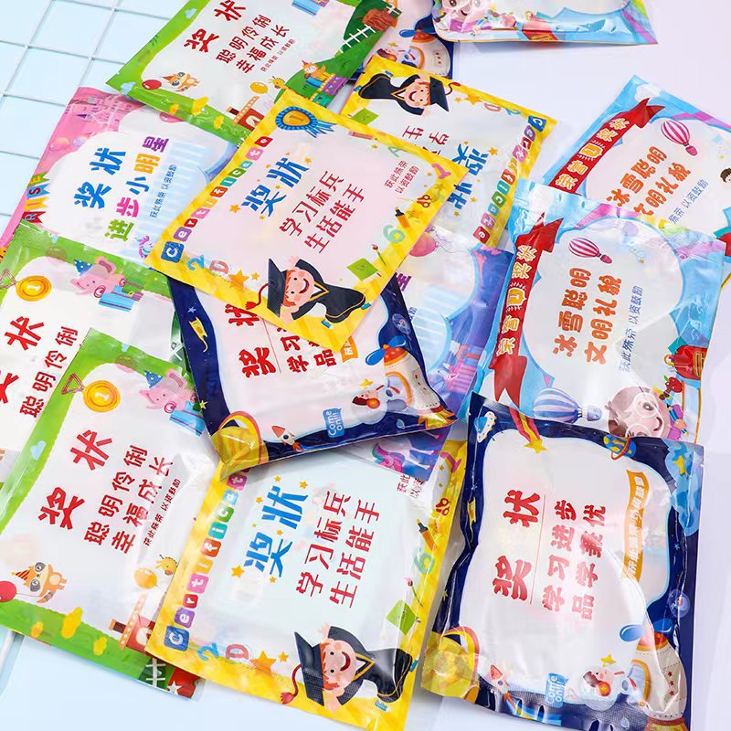 Cartoon stationery blind bags, surprise bags for primary school class rewards, kindergarten prizes, stationery small gifts, certificates and blind bags details Picture