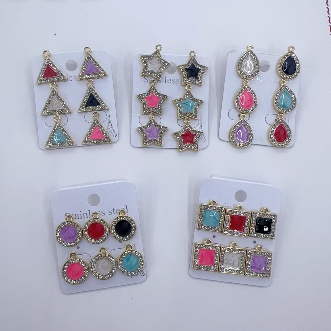 Alloy oil drip dot diamond 1 jewelry