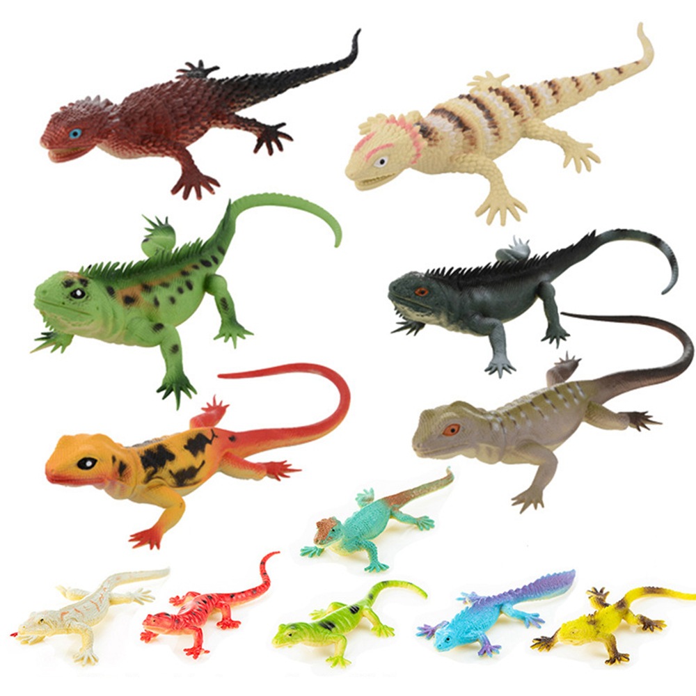 Wholesale of cross-border children's toys, insect and animal models, new creative toys, sound-making simulation lizard models full figure