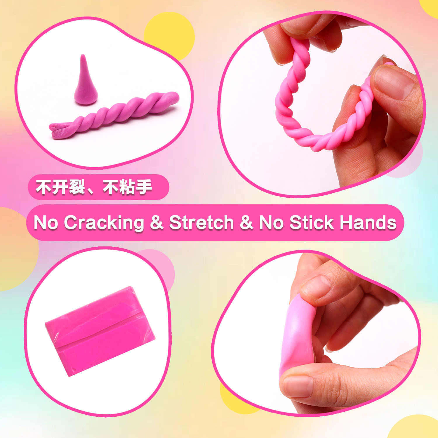 Cross-border 48-color soft clay set, plasticine, oven clay, children's diy, polymer clay, handcrafted colored clay wholesale Application Scenario