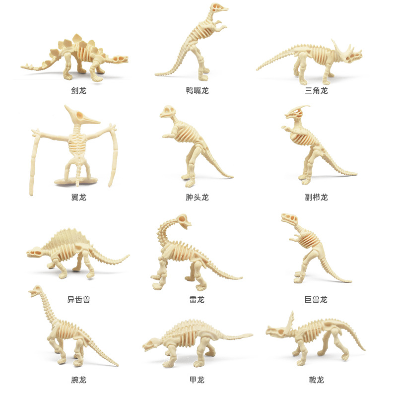 Dinosaur skeleton model archaeological excavation blind box toys cross-border new product DIY early education science popularization creative children's toys details Picture