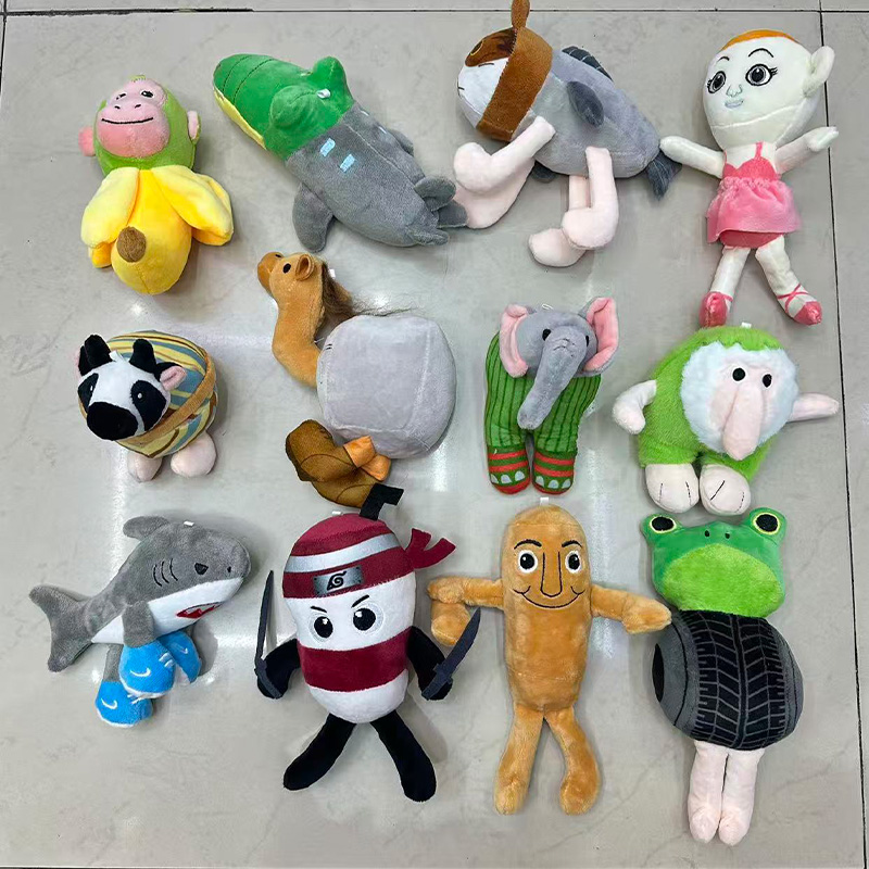 Plush toys, Shan Hai Jing plush funny dolls, plush cube creative dolls, cartoon peripheral pendants, plush doll pendants, keychains, cloth doll pendants, cute decorative gifts, claw machine factory direct sales details Picture