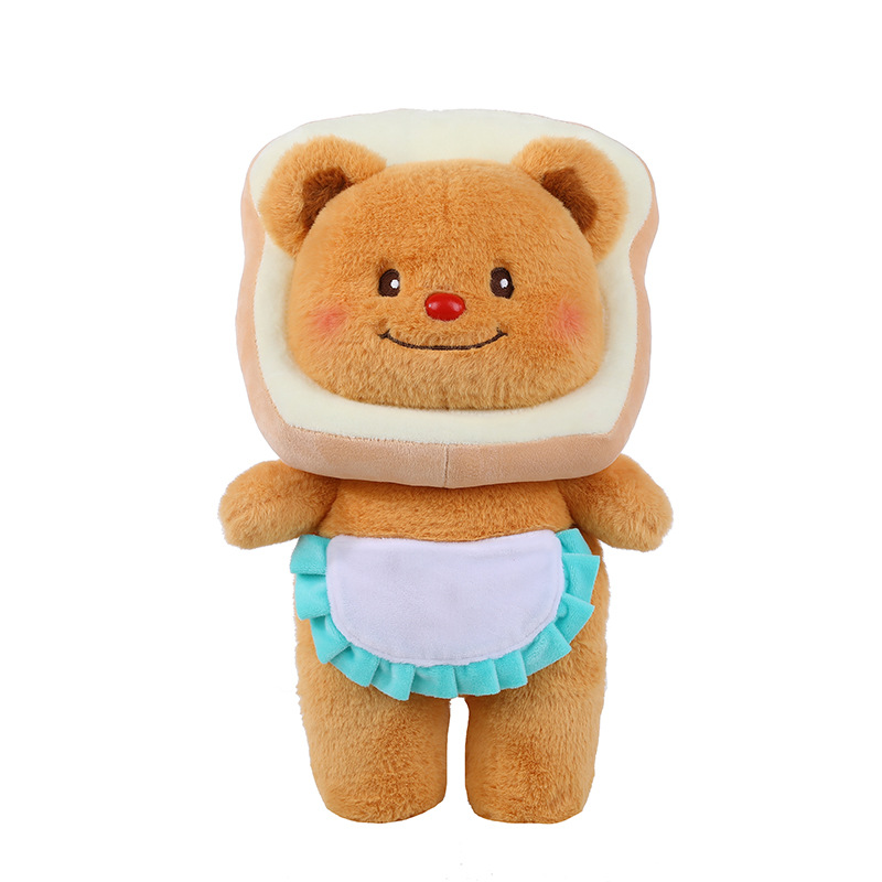 Popular online celebrity honey pot toast butter bear plush toy, creative bear doll, large sleeping pillow, bed pressing doll Item Picture
