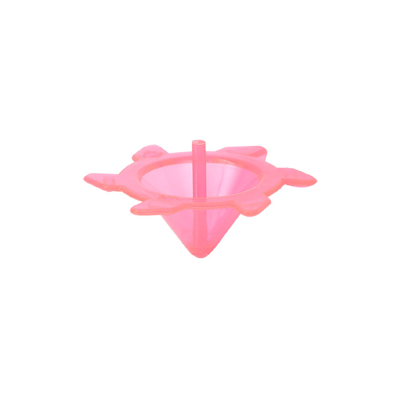 Wholesale of mini transparent gyroscopes, plastic lace, colorful ground spinning gyroscopes, small gifts and toys for students and kindergartens Item Picture