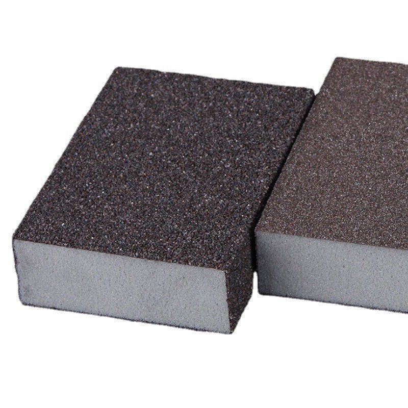 Wholesale of four-sided sponge sandpaper pieces, wear-resistant sand block models, soft clay sponge sand pieces, and metal polishing and grinding tools Item Picture