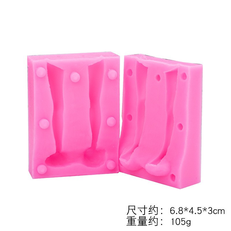 DIY ultra-light clay soft clay figurines for girls, unisex body molds, fondant silicone molds in stock Specification drawing