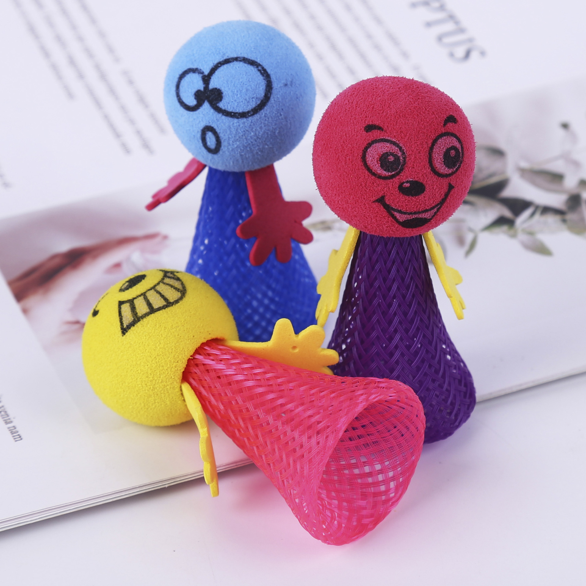 Wholesale of children's toys, including eva spring figures, jumping little people, and jumping people, as well as children's gifts and dolls Specification drawing