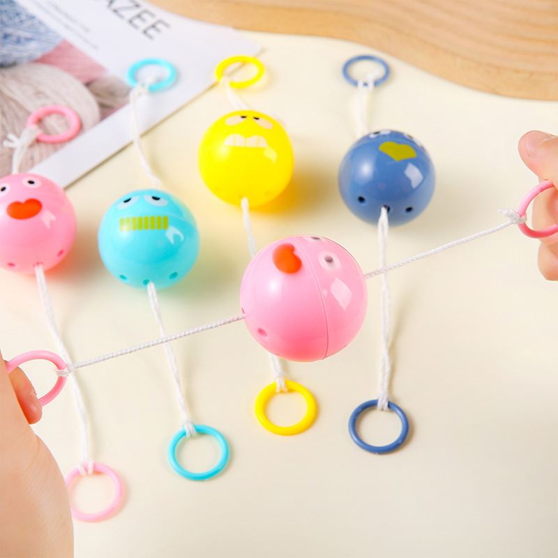Luminous whistle, flying ball, cartoon flashing string, flywheel, arm coordination exercise, novel and stress-relieving small toys for children details Picture