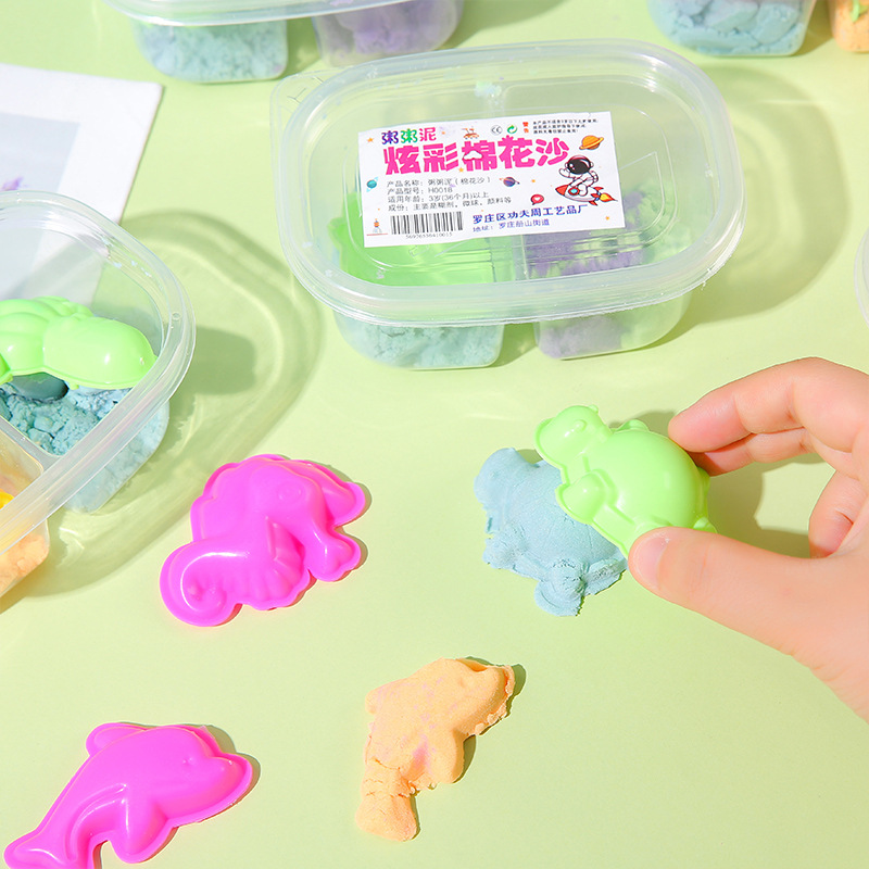 Space sand, cotton sand, children's DIY sand, handcrafted educational toys, brushed sand, plasticine, clay wholesale supply Application Scenario