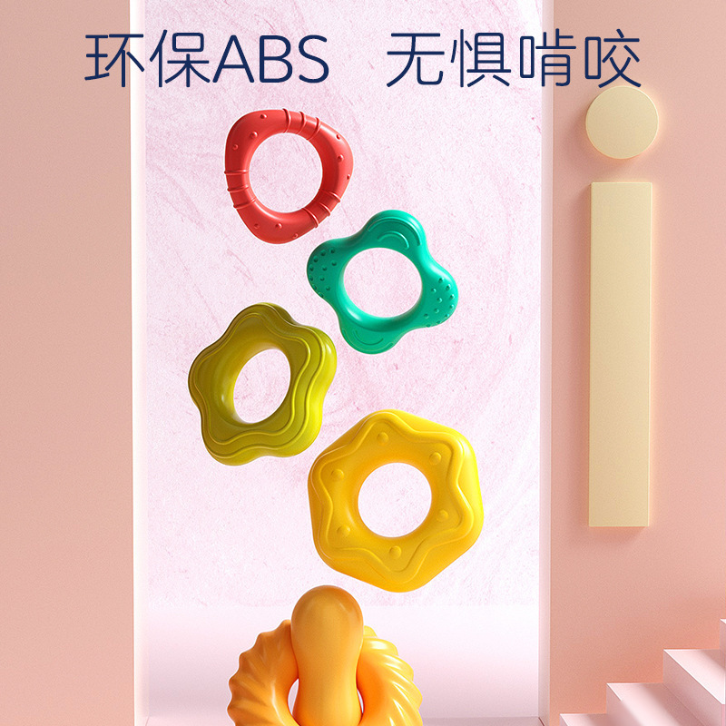 Cross-border bestseller Rainbow Stacking Toy for children's enlightenment and intelligence, Rainbow Tower Untoppleable Figure, Seven-color Stacking ring toy Application Scenario