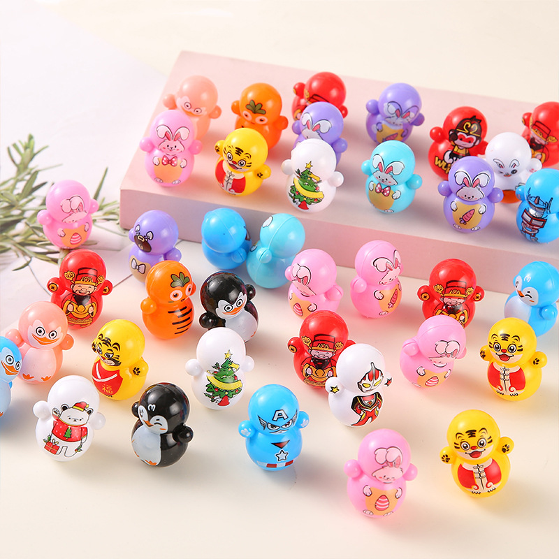 Douyin's cartoon mini Tiger Year Tiger Blue Fat Man unbreakable doll is a children's educational tabletop game gift Application Scenario