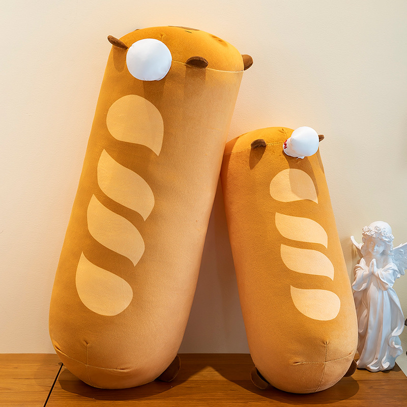 Cross-border big doll, Kapibara plush toy, pillow, long figurine, sleeping doll, sitting back support cushion Application Scenario