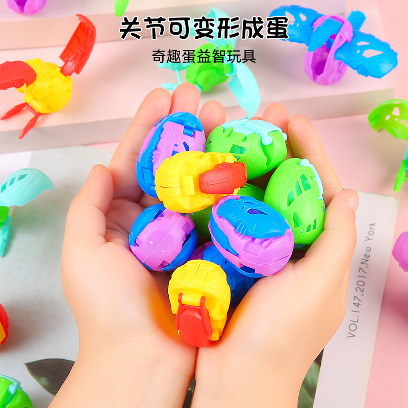 Children's toys, dinosaur transformation eggs, boy dinosaur eggs, transformation gashapon, kindergarten small gifts, street stall gifts details Picture