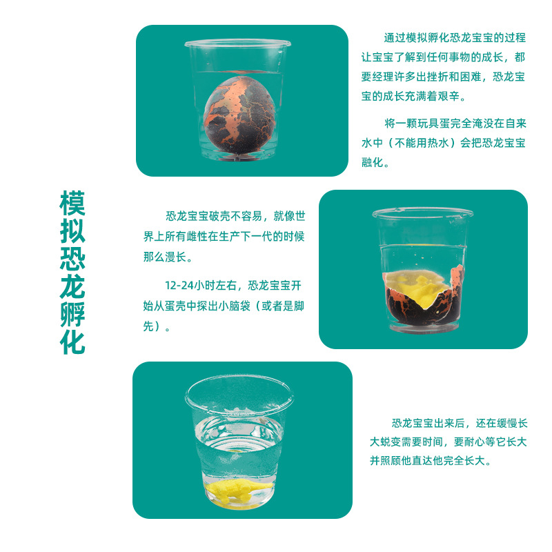 New cross-border dinosaur egg expansion toys, water-soaked resurrection eggs, magic eggs, blind boxes, dinosaur egg children's small toys Application Scenario