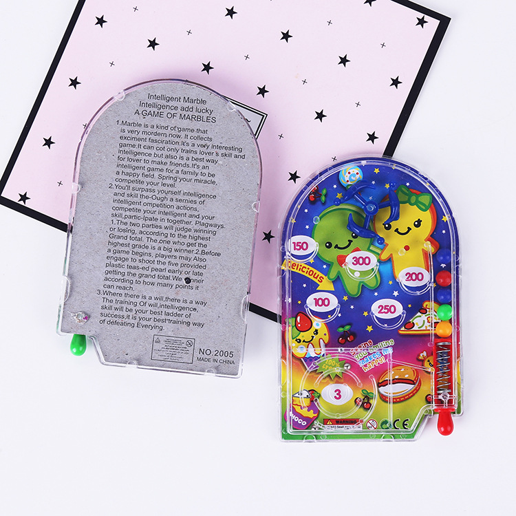 Plastic student intelligence pinball maze, mini house, pinball tray, cartoon pinball tray, intelligence children's toy ground Specification drawing