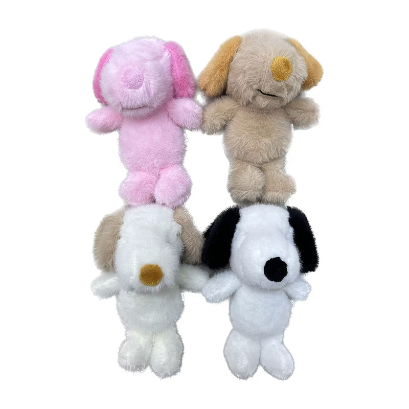 Plush toys, four-color Snoopy dolls, plush cube creative dolls, cartoon peripheral pendants, plush doll pendants, keychains, cloth doll pendants, cute decorative gifts, claw machine factory direct sales Item Picture