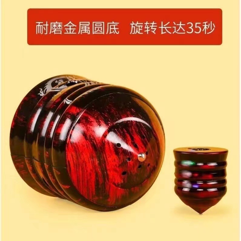 Seven-color luminous music imitation wood gyroscope, children's web drama, flashing electronic gyroscope, street stall night market supply, factory direct sales Application Scenario