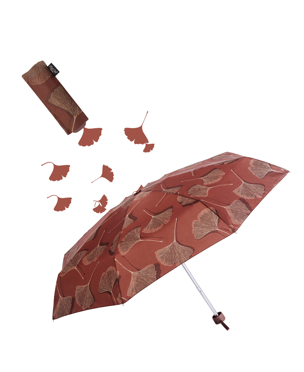 星宝伞5209五折口袋雨伞雨伞超轻全铝合金晴雨伞包包女士伞简约树叶图案雨伞详情16