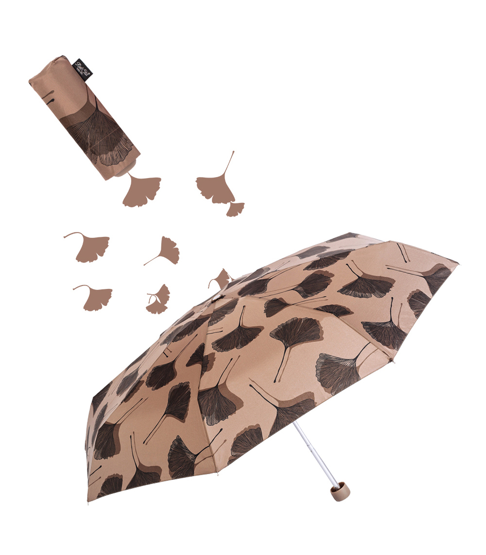 星宝伞5209五折口袋雨伞雨伞超轻全铝合金晴雨伞包包女士伞简约树叶图案雨伞详情14