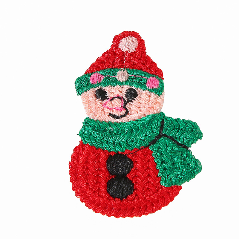 Christmas knitted hairpin, Christmas festival hair accessory, Korean version children's cute autumn and winter fringe seaside hairpin, kindergarten gift Item Picture