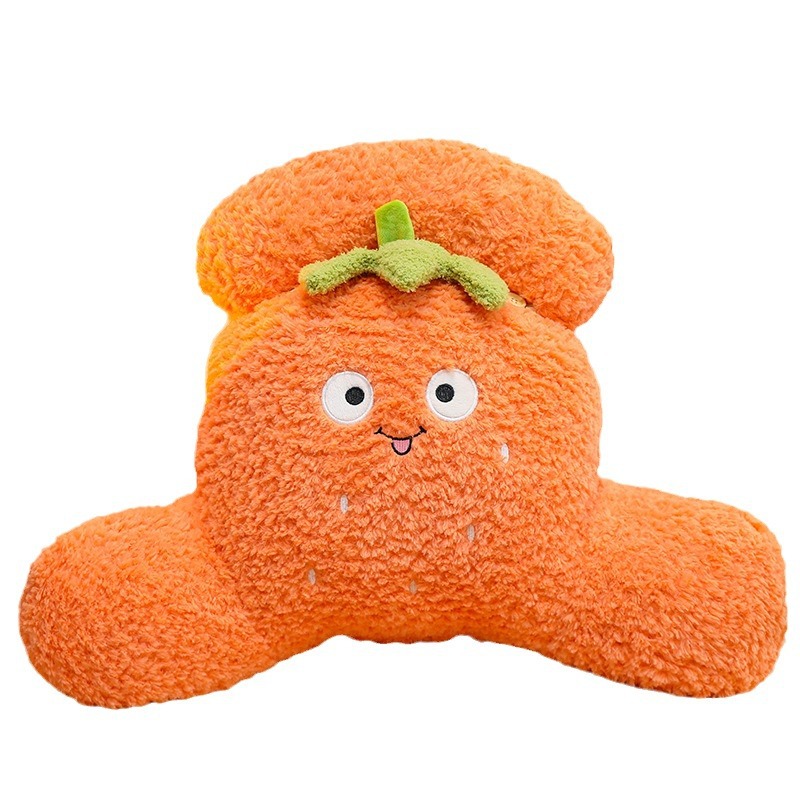 Creative new multi-functional lumbar support, plush toy, cartoon fruit-shaped nap pillow, a must-have for office lazy people Item Picture