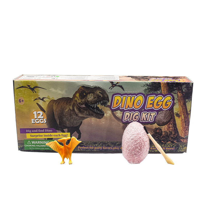 Cross-border new educational toys: Dinosaur Archaeology egg set, Dinosaur Egg DIY handmade blind box, children's toys wholesale Item Picture