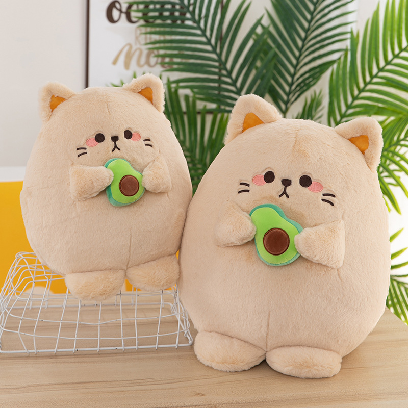 Wholesale of cross-border new products such as avocado plush toys, cartoon cat dolls, anime movie peripheral toys, and claw machines details Picture