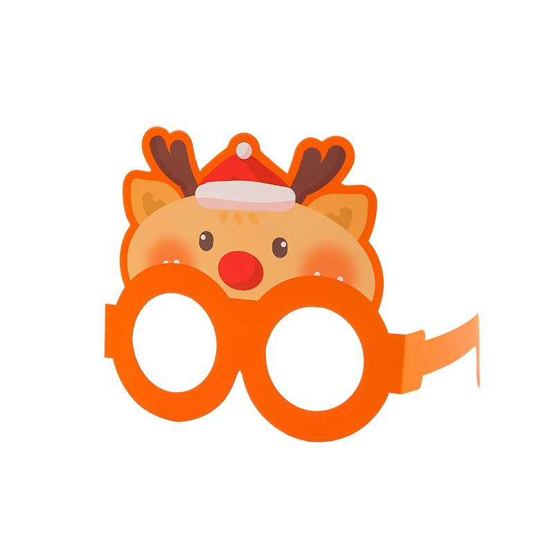 Cartoon Christmas decorative glasses, Christmas small gifts, festival party decoration props, children's performance glasses frames Item Picture