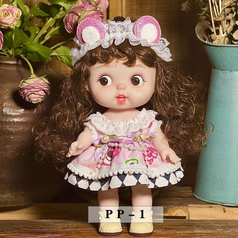 31 cm smart and exquisite doll with movable joints and big eyes gift box, cute and adorable doll playhouse toys Application Scenario