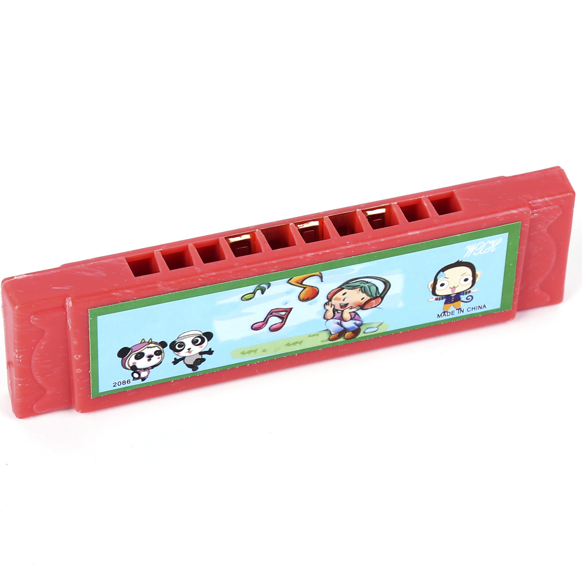 Kindergarten children's toys, ten-hole harmonica, primary school students' first learning of wind instruments, music mini harmonica gifts Item Picture