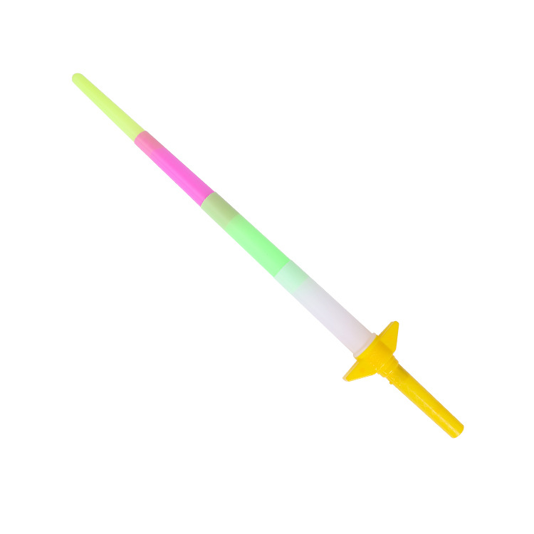 Large concert glow stick props, children's four-section glow sticks, telescopic sticks, flashing sticks, wholesale street toys Item Picture