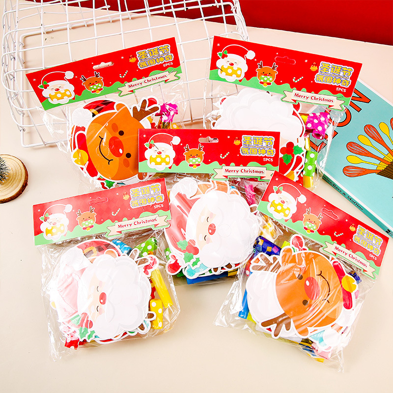 Christmas dragon whistle, whistle roll party, birthday party toys, long nose children's whistle, Christmas gifts Specification drawing