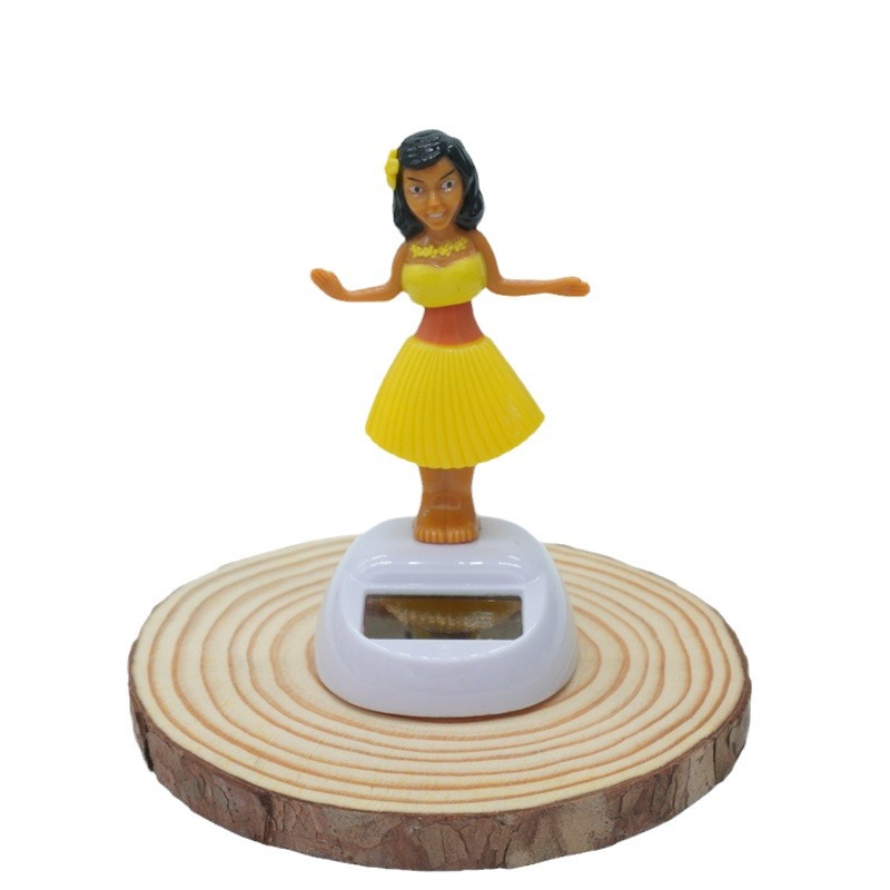 Little beauty solar ornaments, car accessories, special for grass dress girls, decorative gifts, Hawaii details Picture